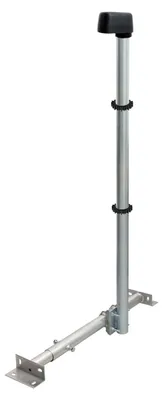 Produktbild von PremiumX BASIC X120-48 SAT Dachsparrenhalter Mast 120cm Kappe 2x Kabelclip