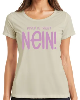 Immagine prodotto di Prima di chiedere no! sarcastico umoristico idea regalo sfacciato signore T-shirt, natura, 3XL