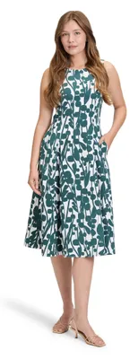 Produktbild von Vera Mont Damen Cocktailkleid mit Print Cream/Dark Green,44