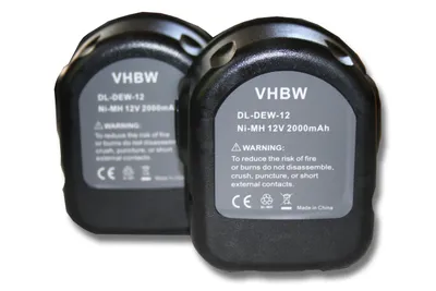 Produktbild von vhbw 2x Akku Ersatz für Würth 700900320 für Elektrowerkzeug (2000mAh NiMH 12 V)