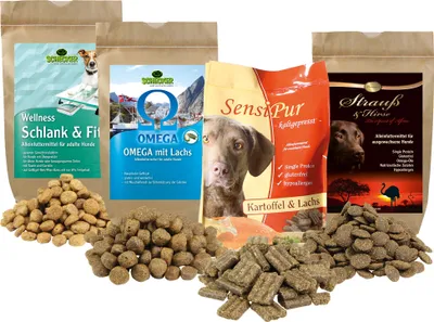 Produktbild von Premium II - Testpaket für ausgewachsene Hunde 4 Sorten Trockenfutter zum Testen