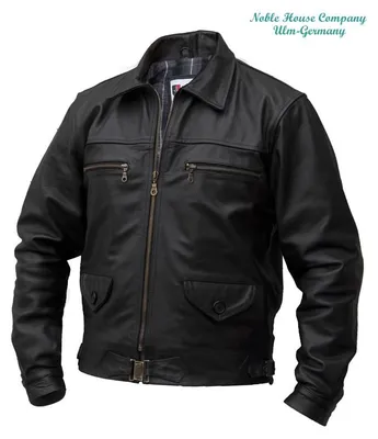 Imagen del producto de Chaqueta de aviador Hartmann, color , confeccionada en cuero de caballo