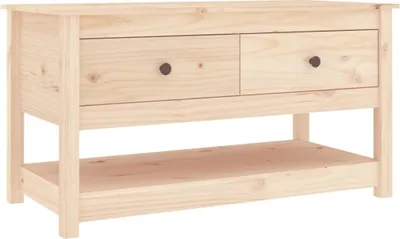 Image de vidaXL Table basse 102x49x55 cm pin massif