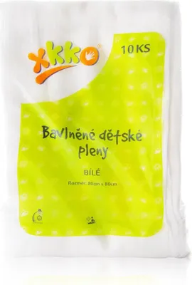 Obrázek produktu pro XKKO Classic Bavlněné pleny 80x80 bílé - 10ks