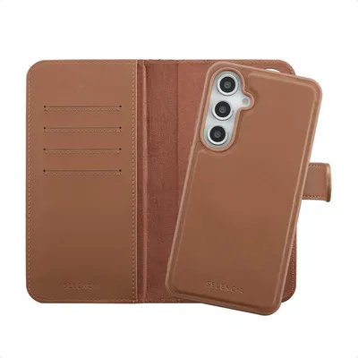 Immagine prodotto di Selencia Olyn Libreria rimovibile con MagSafe per Samsung Galaxy S24 FE - Marrone
