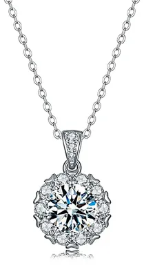 Halskette aus 925er Silber mit Zirkonia - TOLLzWOOD