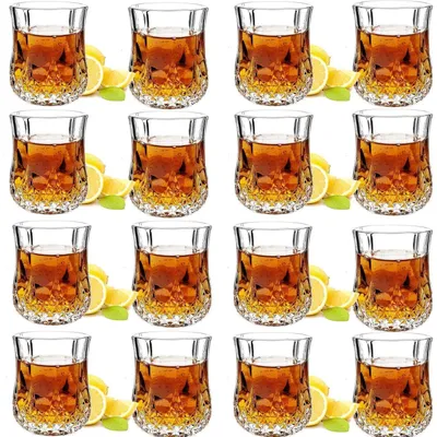 Obrázek produktu pro Sklenice na pálenku, objem 60 ml, bezolovnané sklo, čiré, s těžším dnem, 16 kusů