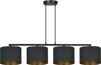 Zdjęcie produktu dla Żyrandol Emibig 4xE27 60W HILDE 4 BL BLACK 1054/4
