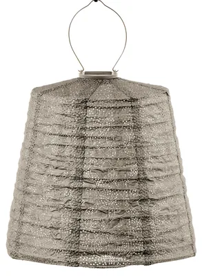 Produktbild von LUMIZ Solarlaterne für Außen - Gartenbeleuchtung - Solarlampen - Gartendeko - Lampshade - 40cm - Taupe