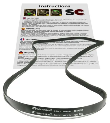 V-Riem für Wäschetrockner, 1940 mm, elastisch