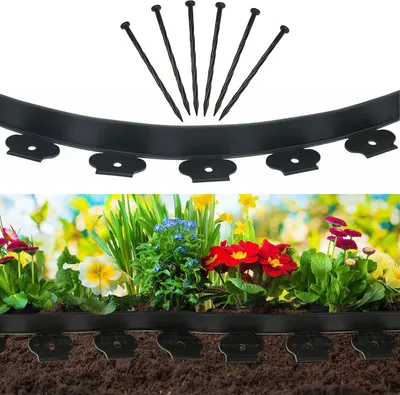 Obrázek produktu pro Jiubiaz lemování trávníku10x sekací lemování dláždění lemování lemování kamenného záhonu lemování plastu