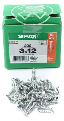 Obrázek produktu pro SPAX 1191010300123, Šroub, Zinek, Dřevo, S plochou hlavou, Torx, Modrá