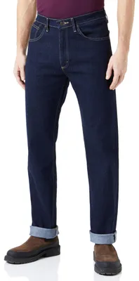 Image de WRANGLER | Jeans pour hommes, coupe classique, bleu, coupe droite, taille W30, longueur L32