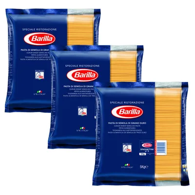 Produktbild Barilla Basta Spaghettini Nummer 3 5000g 3er Pack