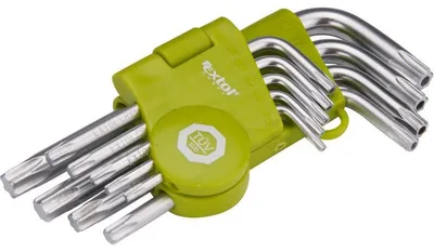 Image de Clés en L TORX, jeu de 9, T 10-50, courtes