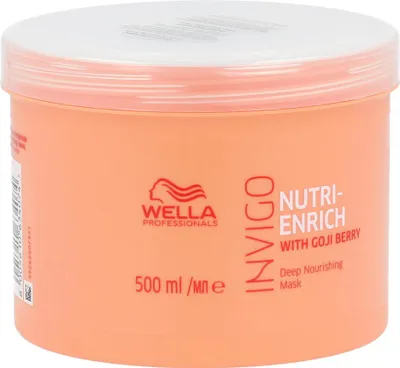 Obrázek produktu pro Wella Invigo Nutri Enrich, 500 ml, Ženy, Suché vlasy, Všechny barvy, Proti kudrnacení, Výživa, Vyhlazující, Změkčující, Goji