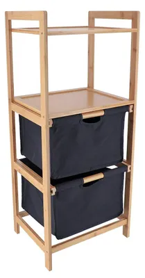 Produktbild von Tendance Aufbewahrungsschrank - 3 Facher - Bambus - 90 x 38 x 30 cm