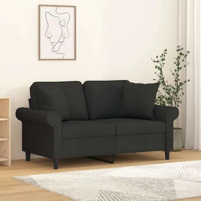 Obrázok produktu pre The Living Store Dekoračný vankúš 2 ks čierny 40x40 cm látka