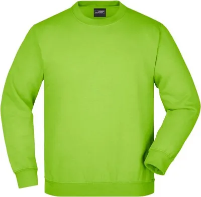 Produktbild von Klassisches Komfort Rundhals-Sweatshirt lime-green, Gr. L