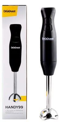 Stabmixer 250 W, Edelstahlmesser, abnehmbar, ergonomisch, schwarz