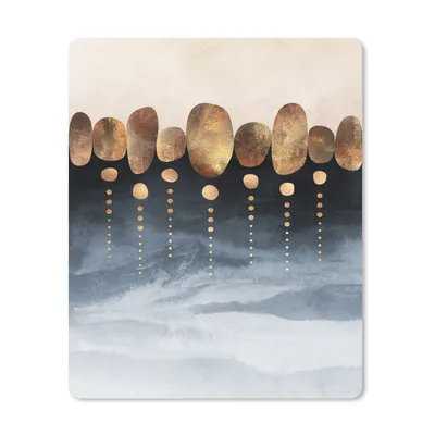 Produktbild von MuchoWow® Mauspad Mousepad Gold - Abstrakt - Luxus 19x23 cm - Mousepads - Maus Mat - Pad - Mausunterlage - Mauspads - Spielen