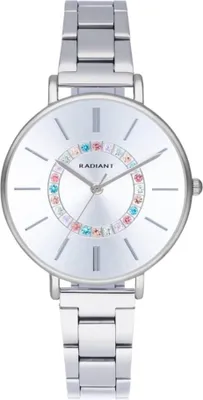 A close-up studio shot of a women's wristwatch.