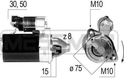 Produktbild von ERA 220644A Starter Anlasser 0,8kW für HYUNDAI i10 (PA) 12V