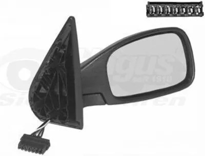 Produktbild von VAN WEZEL 4036818 Außenspiegel Seitenspiegel Rechts passend für PEUGEOT 306 Schrägheck (7A, 7C, N3, N5) Konvex Beheizt Grundiert
