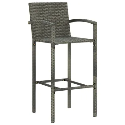 Produktbild von VidaXL 313456, Terrasse, Polyrattan, Stahl, Grau, 520 mm, 560 mm, 1180 mm
