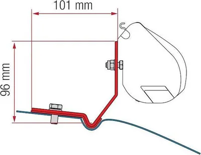 Zdjęcie produktu dla Zestaw Fiamma VW Caddy Maxi od 2016 r