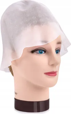 Produktbild von Ponik's Strähnenhaube aus Silikon für Stränchen, Balayage, Strähnchen Set, Zubehör mit Strähnennadel und Färbepinsel, Strähnenhaube mit Kreuzlöchern aus Silikon