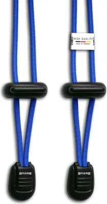 Produktbild von SNORS Schnürsystem - BLAU - 120cm - elastische Schnürsenkel mit Schnellverschluss