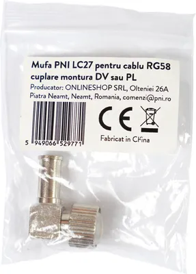 Zdjęcie produktu dla Wtyk PNI LC27 do kabla RG58, złącze typu DV lub PL, 1 sztuka