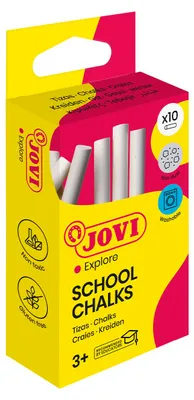Produktbild von Jovi Tafelkreiden CLASSCOLOR 10er Schachtel, weiss