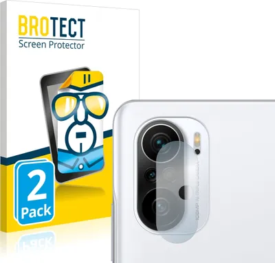 Produktbild von 2x Für Xiaomi Poco F3 (NUR Kameraschutz) Schutzfolie BROTECT Displayschutz Display Schutz Folie Klar Transparent