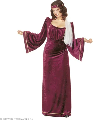 Produktbild von Kostüm Giuletta Mittelalter Größe XL - Mittelalterkostüm Schloßherrin Samtkleid