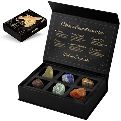 Produktbild von Aovila Jungfrau-Kristalle, Sternzeichen-Geschenkset, Sternzeichen, Heilkristalle
