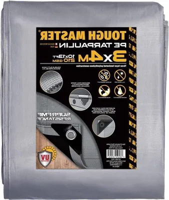 Immagine prodotto di Tettoia impermeabile - 7 strati - Telo di copertura - grigio/nero - 3 x 4 m