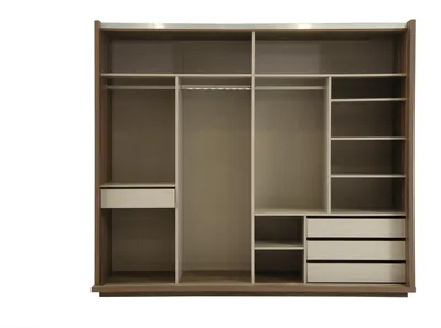 Produktbild von Schlafzimmer Set aus Bett 2x Nachttische und Kleiderschrank 4tlg.