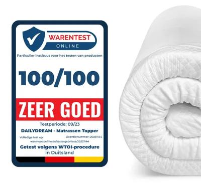 Matratzentopper 180x200x6 cm Komfortschaum 7-Zonen abnehmbarer Bezug