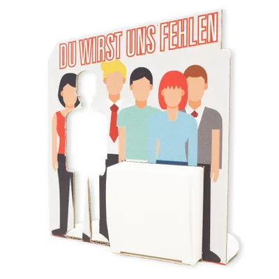 Produktbild von itenga Geldgeschenkverpackung Du wirst uns fehlen Abschied