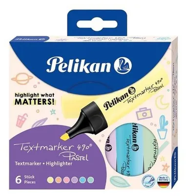 Immagine prodotto di Pelikan 817325 6 Pelikan 490 Textmarker farbsortiert