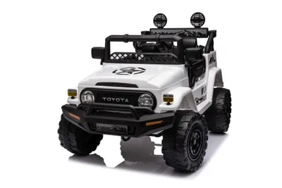 Produktbild von Elektro-Kinderauto Kinder Elektroauto Toyota FJ Weiß 4x4 LED+Musik Modul+FB