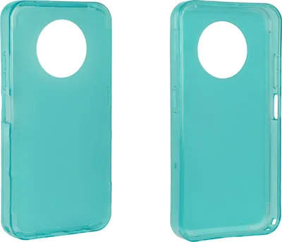 Two identical turquoise phone cases are shown against a white background.