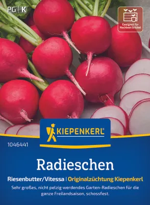 Produktbild von Kiepenkerl Saatgut Radieschen Riesenbutter/Vitessa für ca. 1 – 1,8 m²