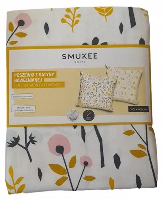 Produktbild von Smukee Baumwolle Kissenbezüge 40x40 cm Orangenblätter 2 Stück