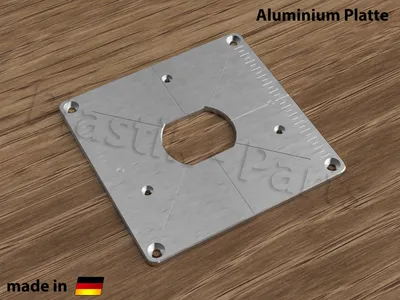 Produktbild von ALU Befestigungsplatte Einlegeplatte für Frästisch EINHELL TE-RO 1255E Oberfräse