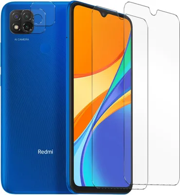 Immagine prodotto di Vetro blindato per Xiaomi Redmi 9C pellicola protettiva 2x fotocamera pellicola protettiva in vetro 2x pellicola blindata