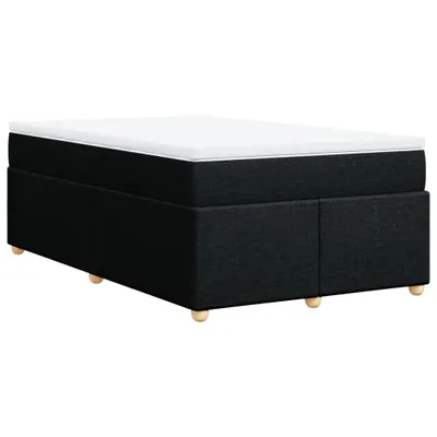 Produktbild von vidaXL Boxspringbett mit Matratze Schwarz 120x190 cm Stoff