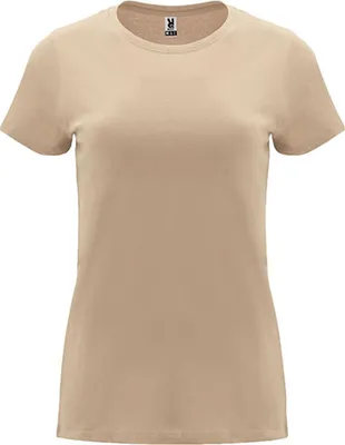 Produktbild von Roly CA6683 | Damen Capri T-Shirt, Tailliert und eng anliegend geschnitten - Farbe: Sand 07 - Größe: 3XL